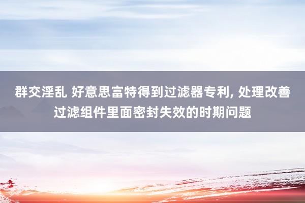 群交淫乱 好意思富特得到过滤器专利， 处理改善过滤组件里面密封失效的时期问题