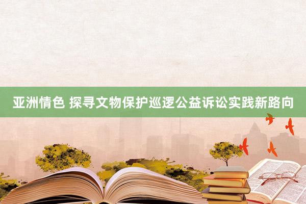亚洲情色 探寻文物保护巡逻公益诉讼实践新路向