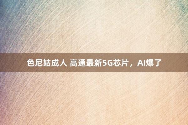 色尼姑成人 高通最新5G芯片，AI爆了